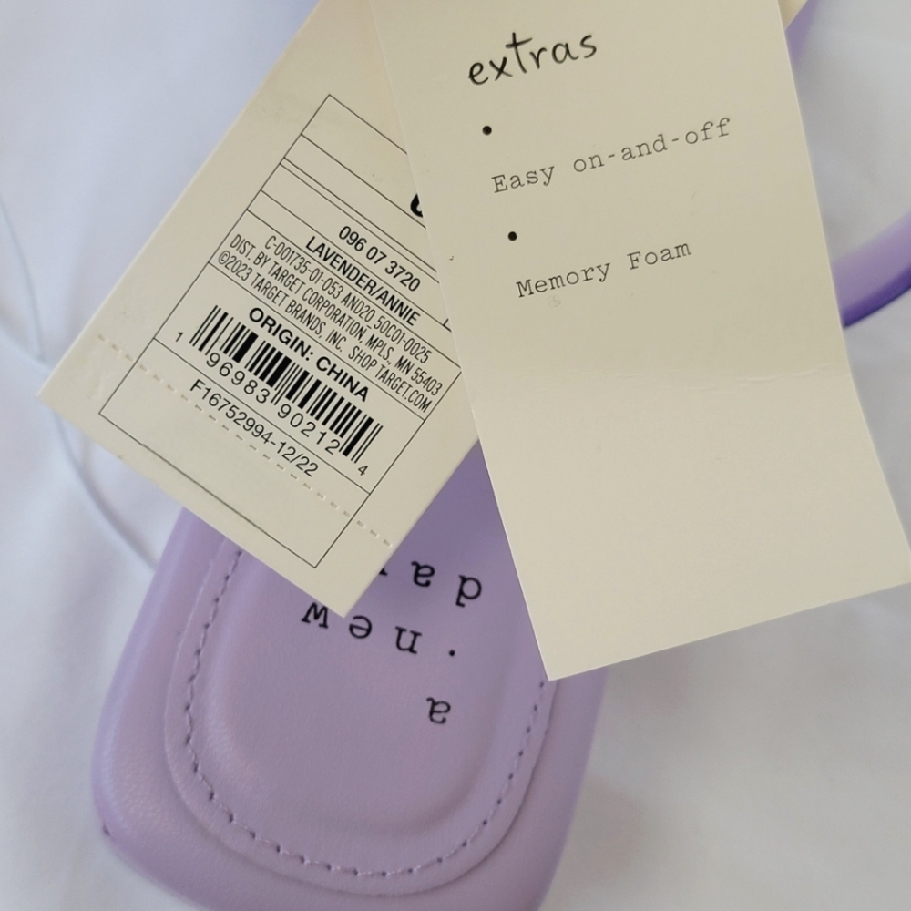 A New Day Annie Block Heel Sandals | 2 Jelly Straps | Lavender - Picture 8 of 8